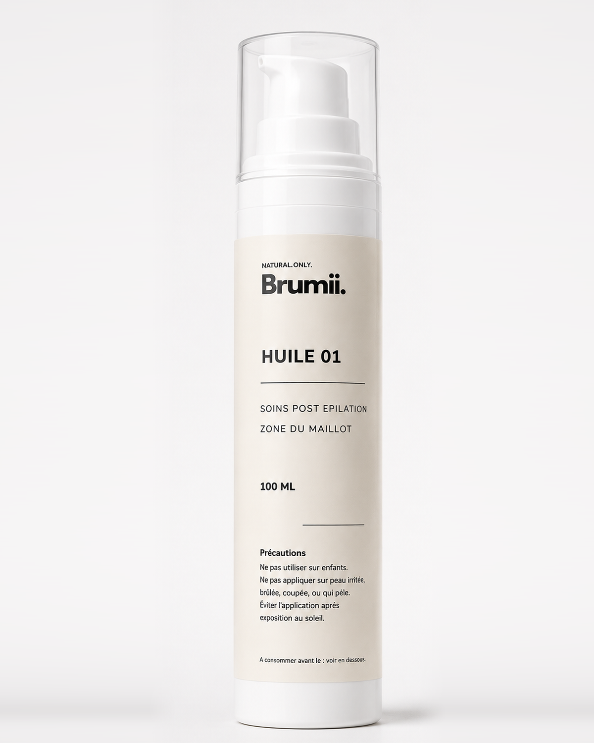 Brumii HUILE 01 soins post épilation recto